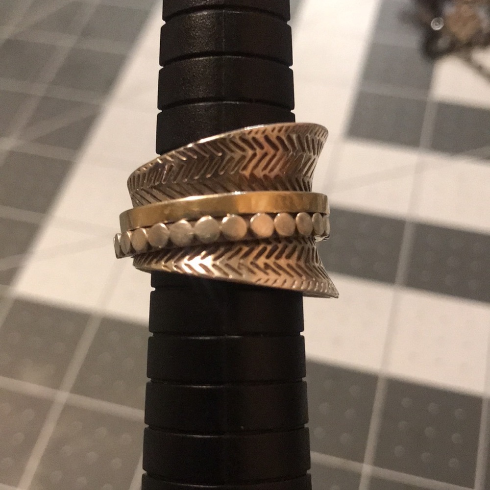 Sajen sterling silver size 6 spinner ring - Picture 3 of 7